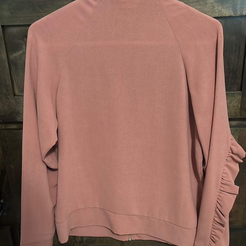 Women's Pink Ruffle Jacket - Picture 2 of 2